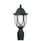 Designers Fountain Capella 1-Light Black Cast Aluminum Line Voltage Outdoor Weather Resistant Post Light 2866-BK - alternate 1